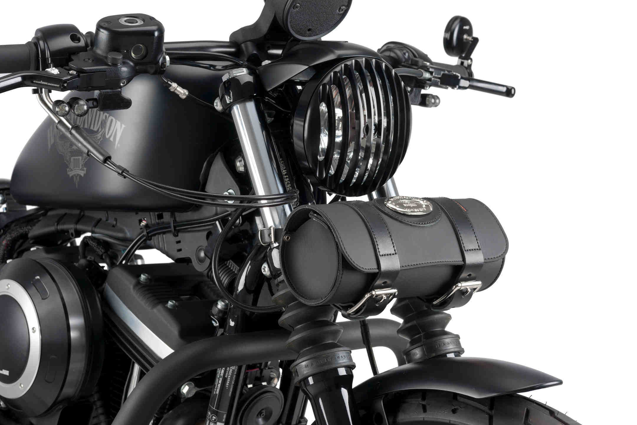 Customacces Universal Strap Mounted Toolbag | Black - Pyramid Motorcycle Accessories