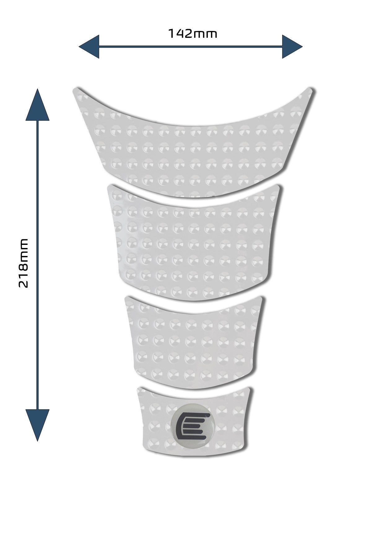 Eazi-Grip Centre Tank Pad - Design A - Evo Series | Clear - Shop name