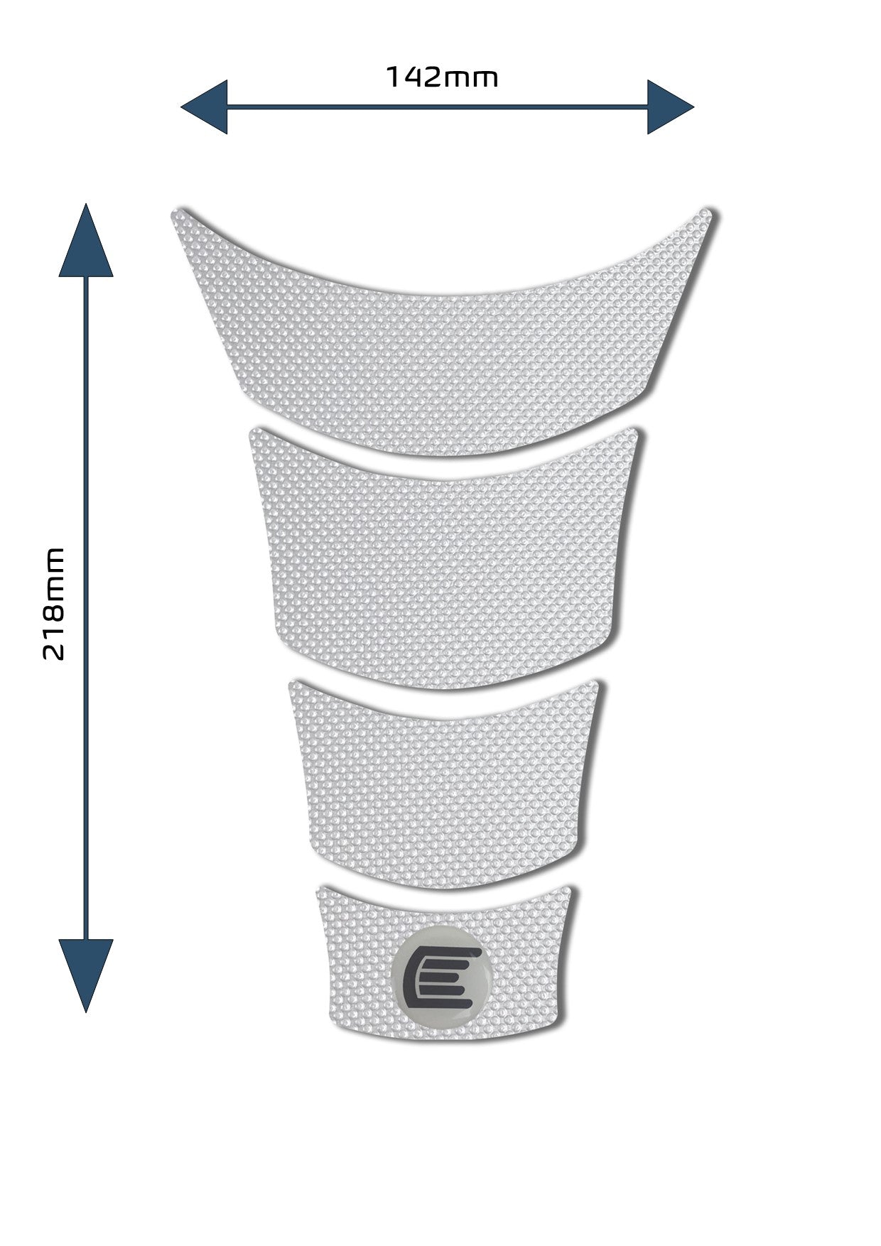 Eazi-Grip Centre Tank Pad - Design A - Pro Series | Clear - Shop name