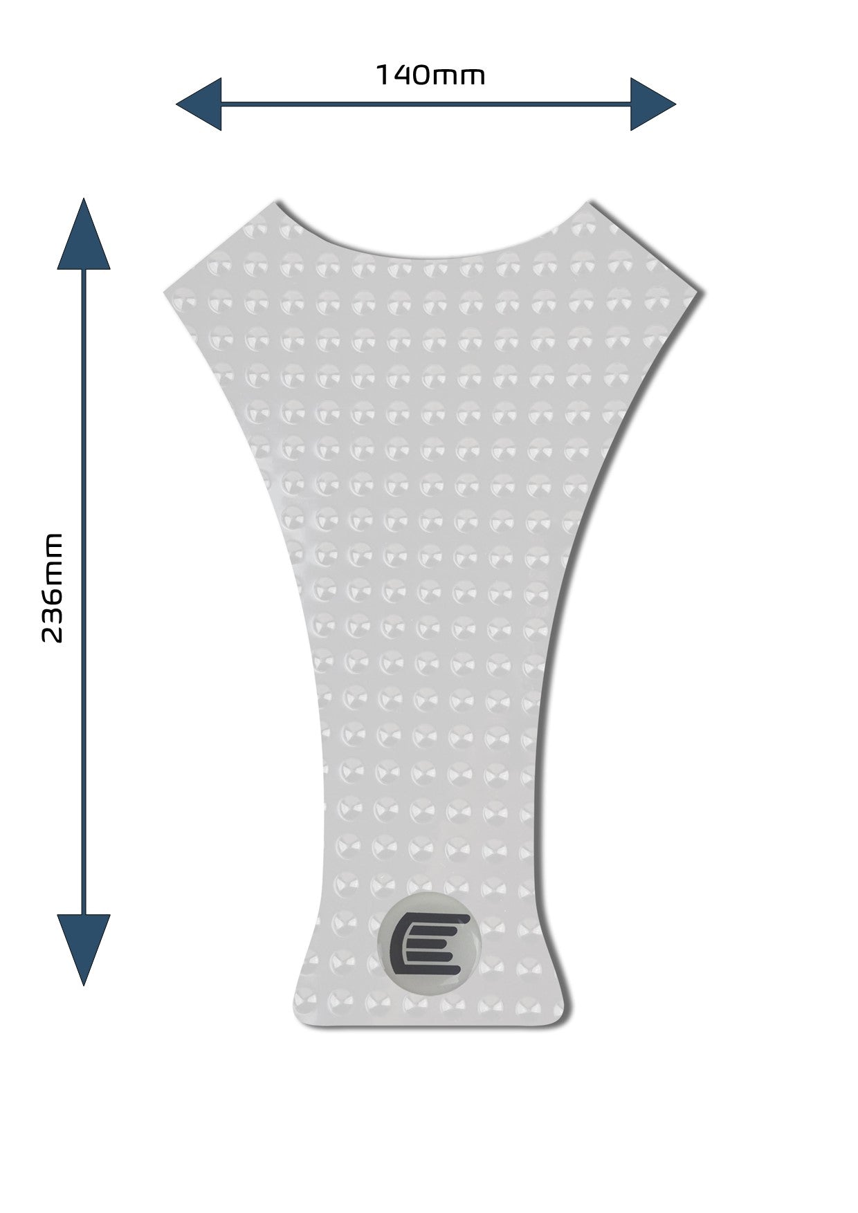 Eazi-Grip Centre Tank Pad - Design B - Evo Series | Clear - Shop name