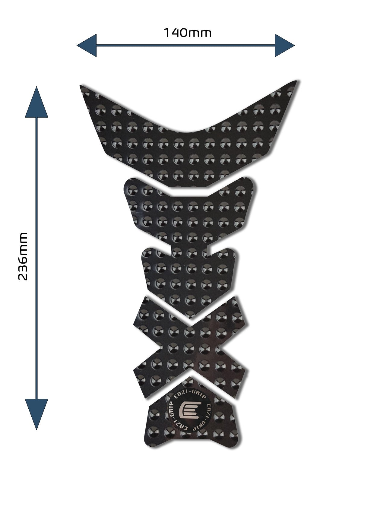 Eazi-Grip Centre Tank Pad - Design C - Evo Series | Black - Shop name