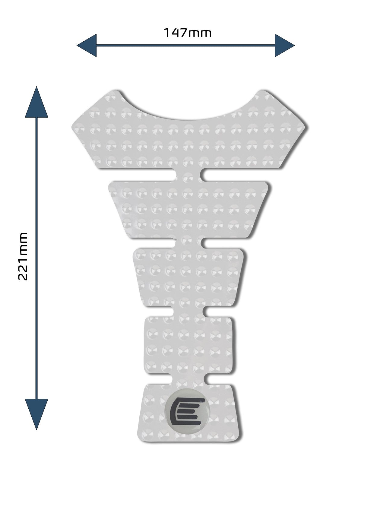 Eazi-Grip Centre Tank Pad - Design F - Evo Series | Clear - Shop name