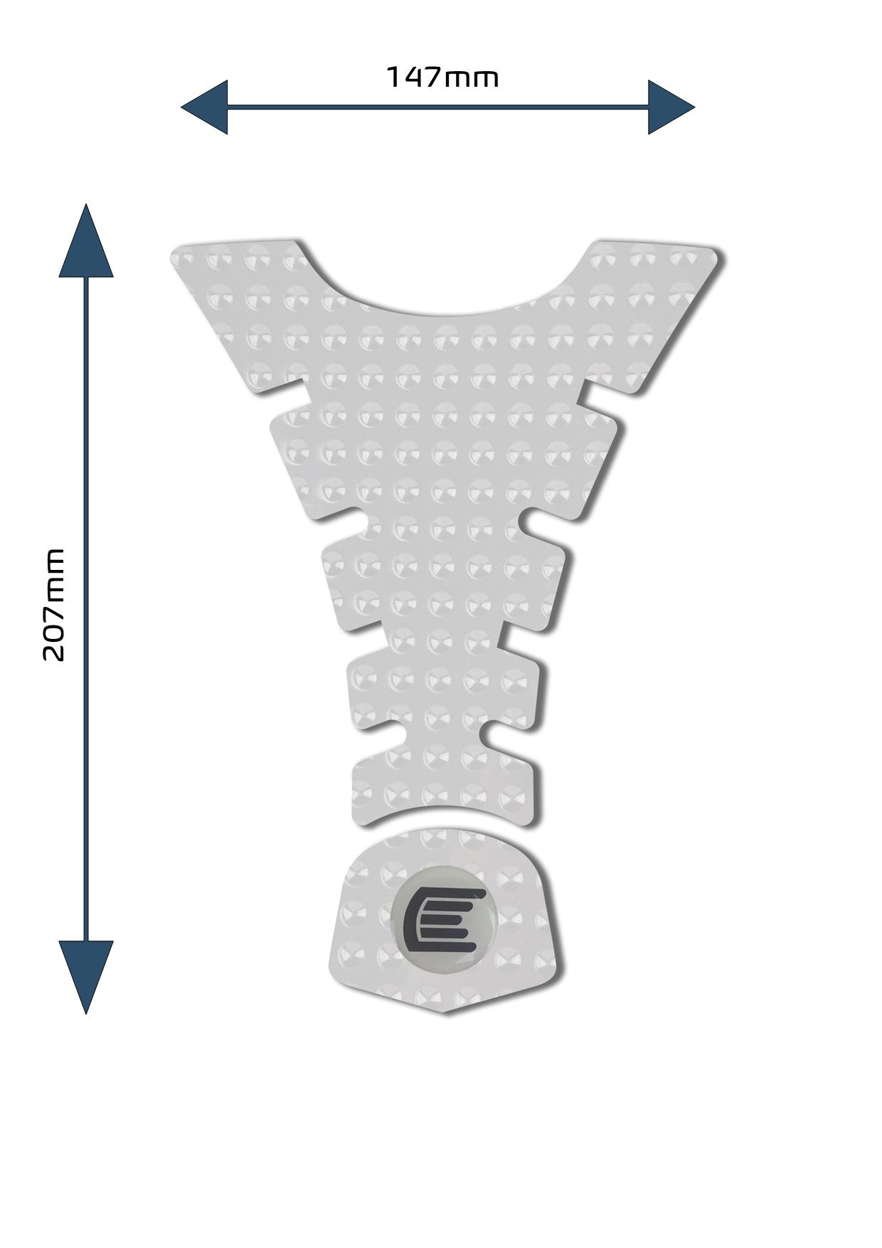 Eazi-Grip Centre Tank Pad - Design H - Evo Series | Clear - Shop name