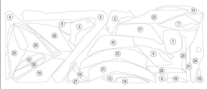 Eazi-Grip Stone Chip Protection Kit | Clear - Gloss | Aprilia RSV4 2021>Currentย -ย Shop name