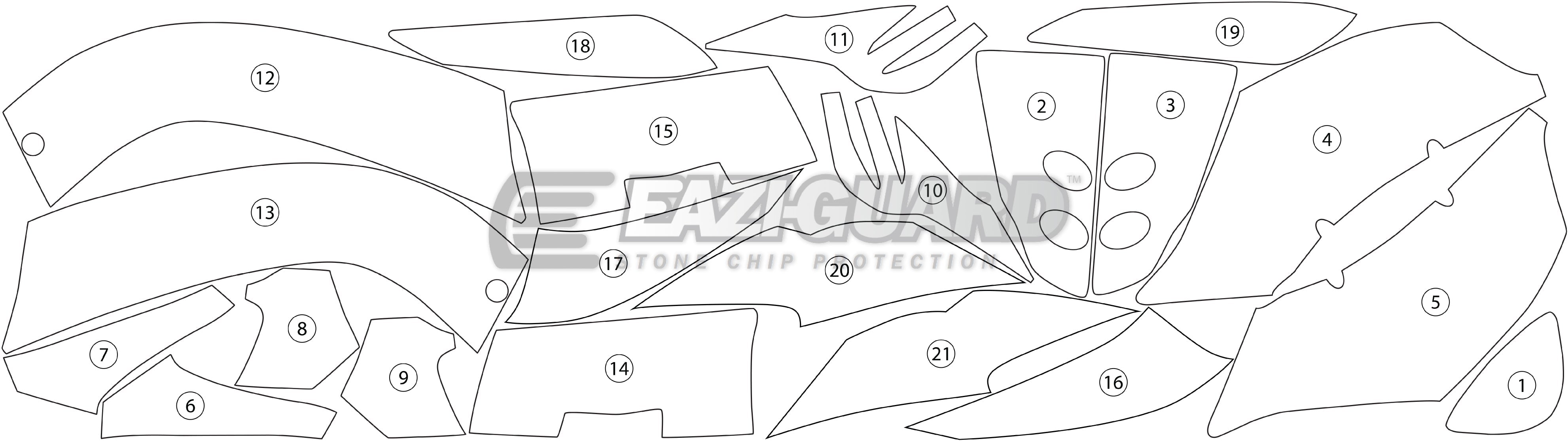 Eazi-Grip Stone Chip Protection Kit | Clear - Gloss | Ducati 1299 Panigale 2015>2017ย -ย Shop name