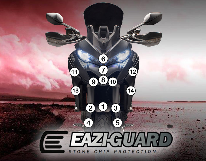 Eazi-Grip Stone Chip Protection Kit | Clear - Gloss | Ducati Multistrada 1260 S 2018>2020 - Shop name