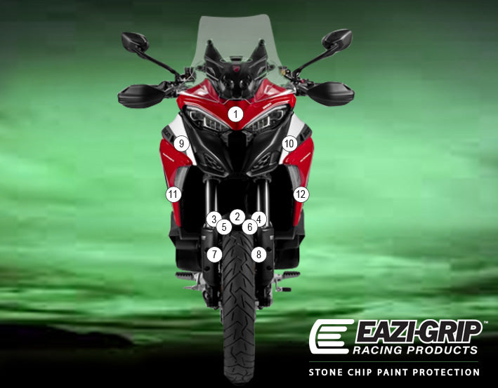 Eazi-Grip Stone Chip Protection Kit | Clear - Gloss | Ducati Multistrada V4 2021>Current - Shop name