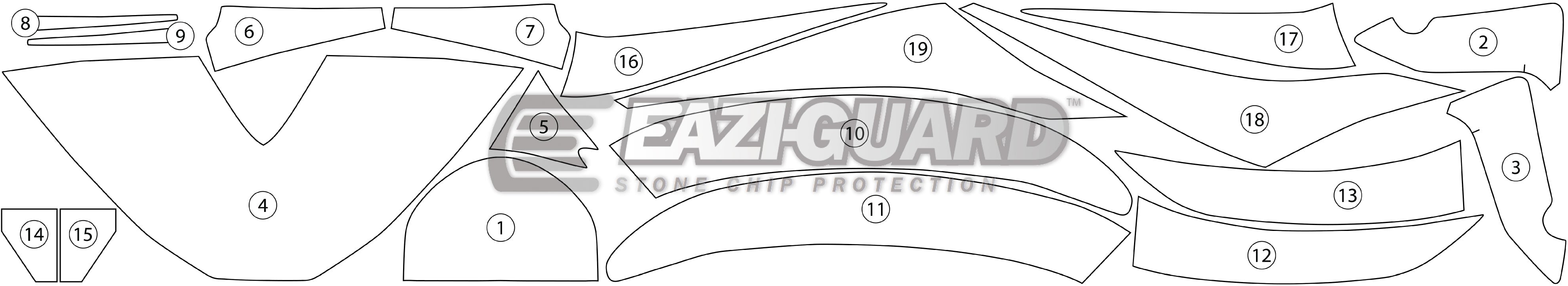 Eazi-Grip Stone Chip Protection Kit | Clear - Gloss | Honda CBR 1000 RR 2012>2016 - Shop name