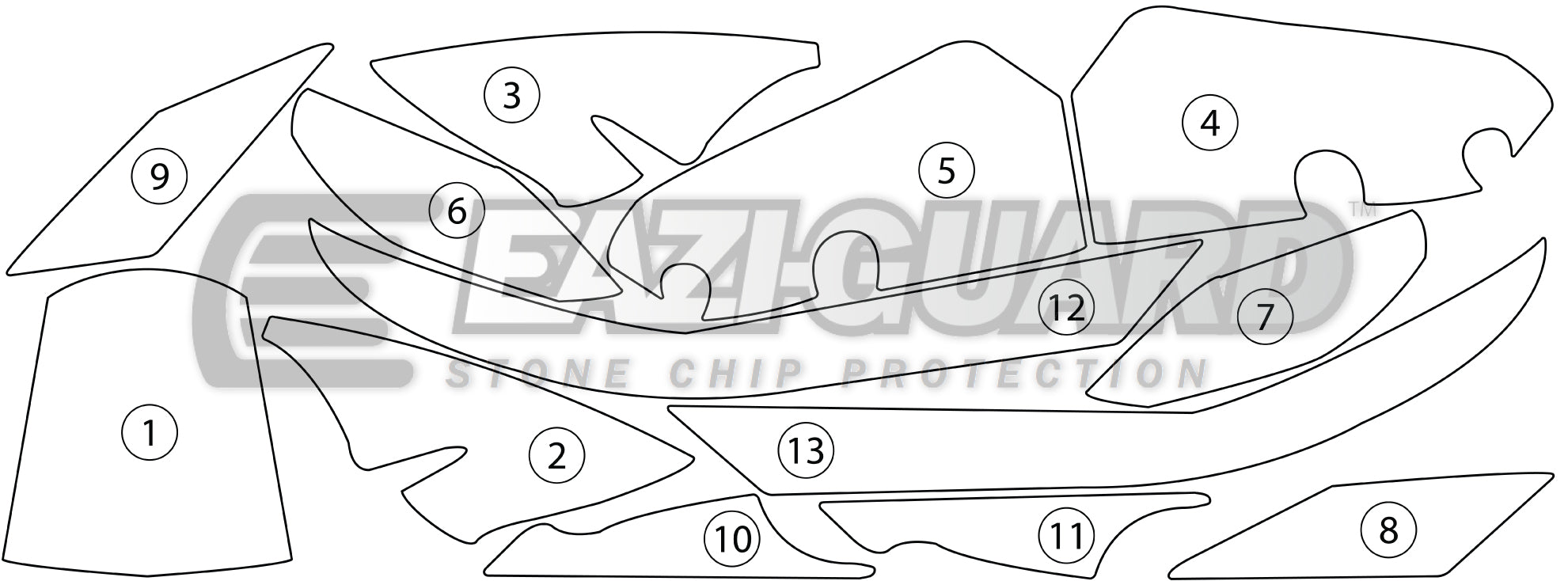 Eazi-Grip Stone Chip Protection Kit | Clear - Gloss | KTM 1290 Super Duke R 2014>2016ย -ย Shop name