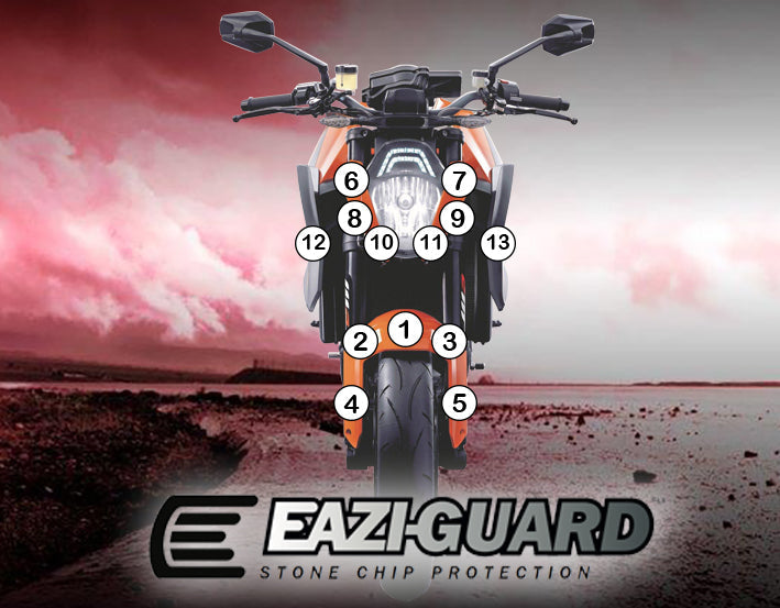 Eazi-Grip Stone Chip Protection Kit | Clear - Gloss | KTM 1290 Super Duke R 2014>2016ย -ย Shop name