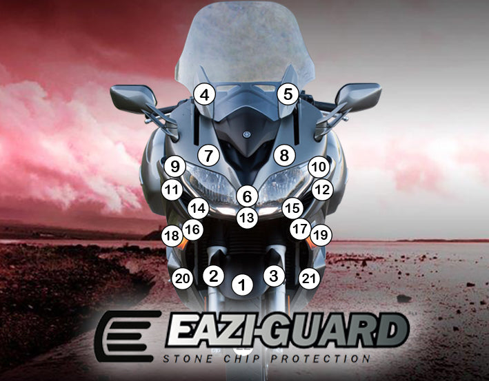 Eazi-Grip Stone Chip Protection Kit | Clear - Gloss | Yamaha FJR 1300 2014>2020ย -ย Shop name