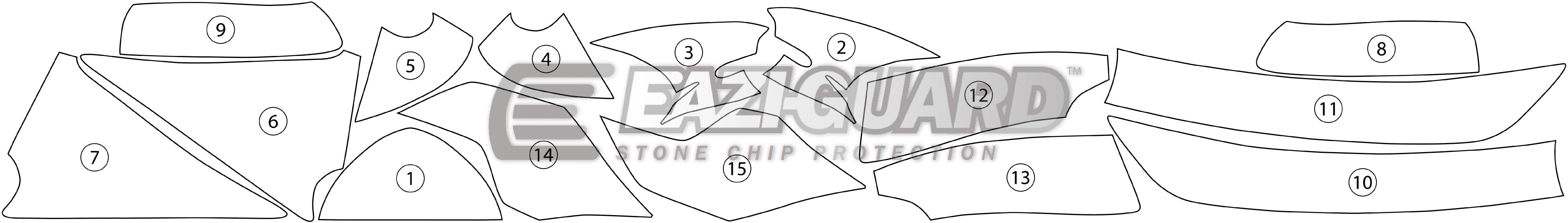 Eazi-Grip Stone Chip Protection Kit | Clear - Gloss | Yamaha YZF-R6 2008>2016ย -ย Shop name