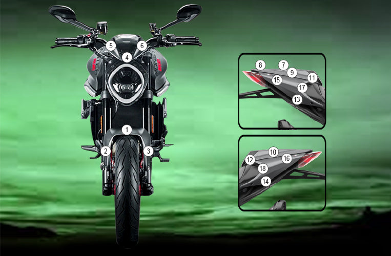 Eazi-Grip Stone Chip Protection Kit | Clear - Matte | Ducati Monster 937 2021>Current - Shop name