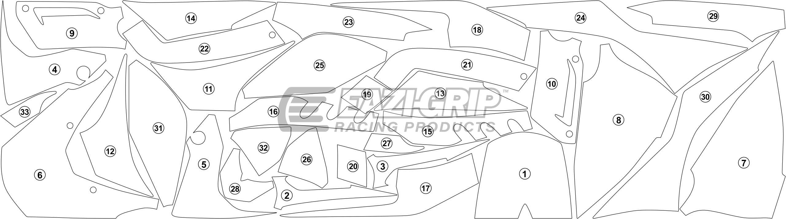Eazi-Grip Stone Chip Protection Kit | Clear - Matte | Honda CBR 1000 RR-R 2020>Currentย -ย Shop name