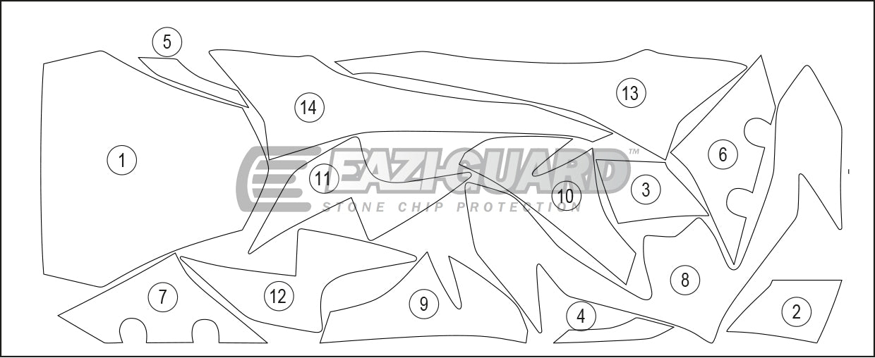 Eazi-Grip Stone Chip Protection Kit | Clear - Matte | Kawasaki Z 900 2020>Current - Shop name