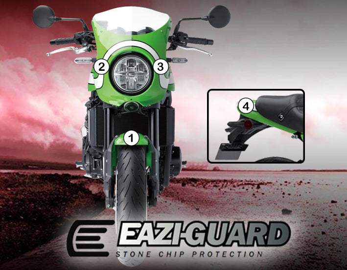 Eazi-Grip Stone Chip Protection Kit | Clear - Matte | Kawasaki Z 900 RS Cafe 2018>Current - Shop name