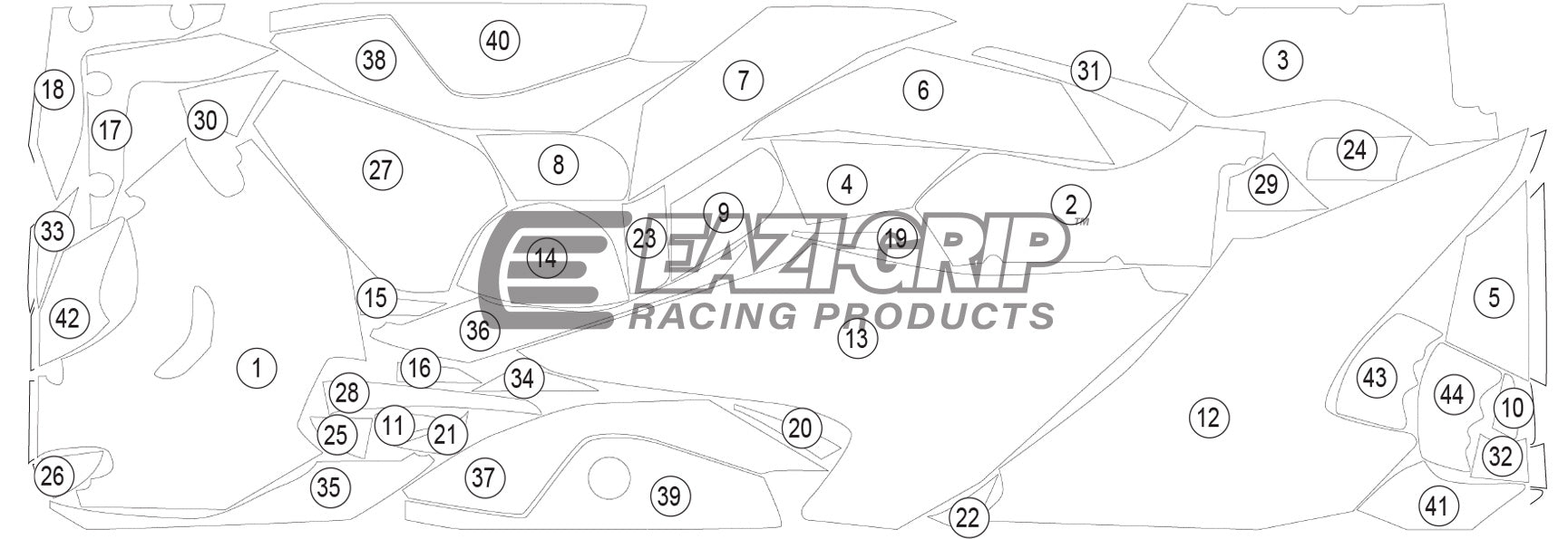 Eazi-Grip Stone Chip Protection Kit | Clear - Matte | Kawasaki ZX-10RR 2021>Currentย -ย Shop name