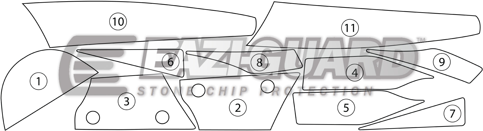 Eazi-Grip Stone Chip Protection Kit | Clear - Matte | Kawasaki ZX10-R 2011>2015 - Shop name