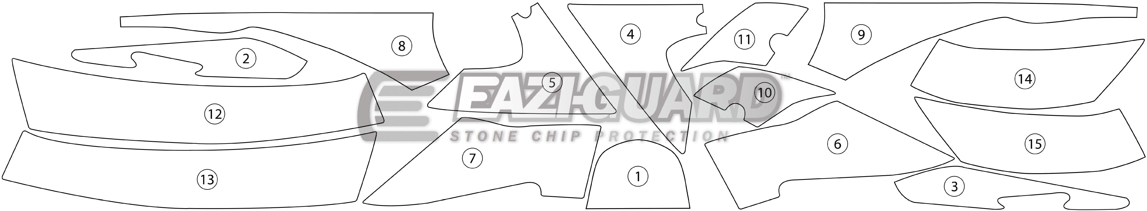 Eazi-Grip Stone Chip Protection Kit | Clear - Matte | Triumph Sprint GT 1050 2010>Current - Shop name