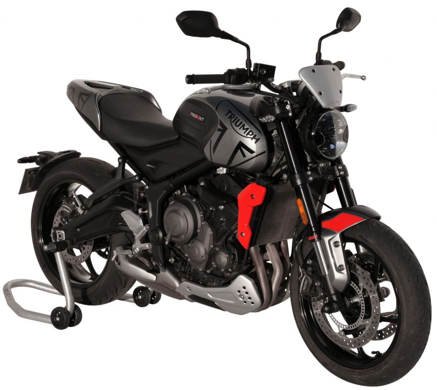 Ermax Aluminium Fly Screen | Silver | Triumph Trident 660 2021>Current - Pyramid Motorcycle Accessories