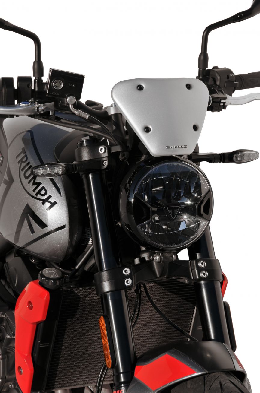 Ermax Aluminium Fly Screen | Silver | Triumph Trident 660 2021>Current - Pyramid Motorcycle Accessories