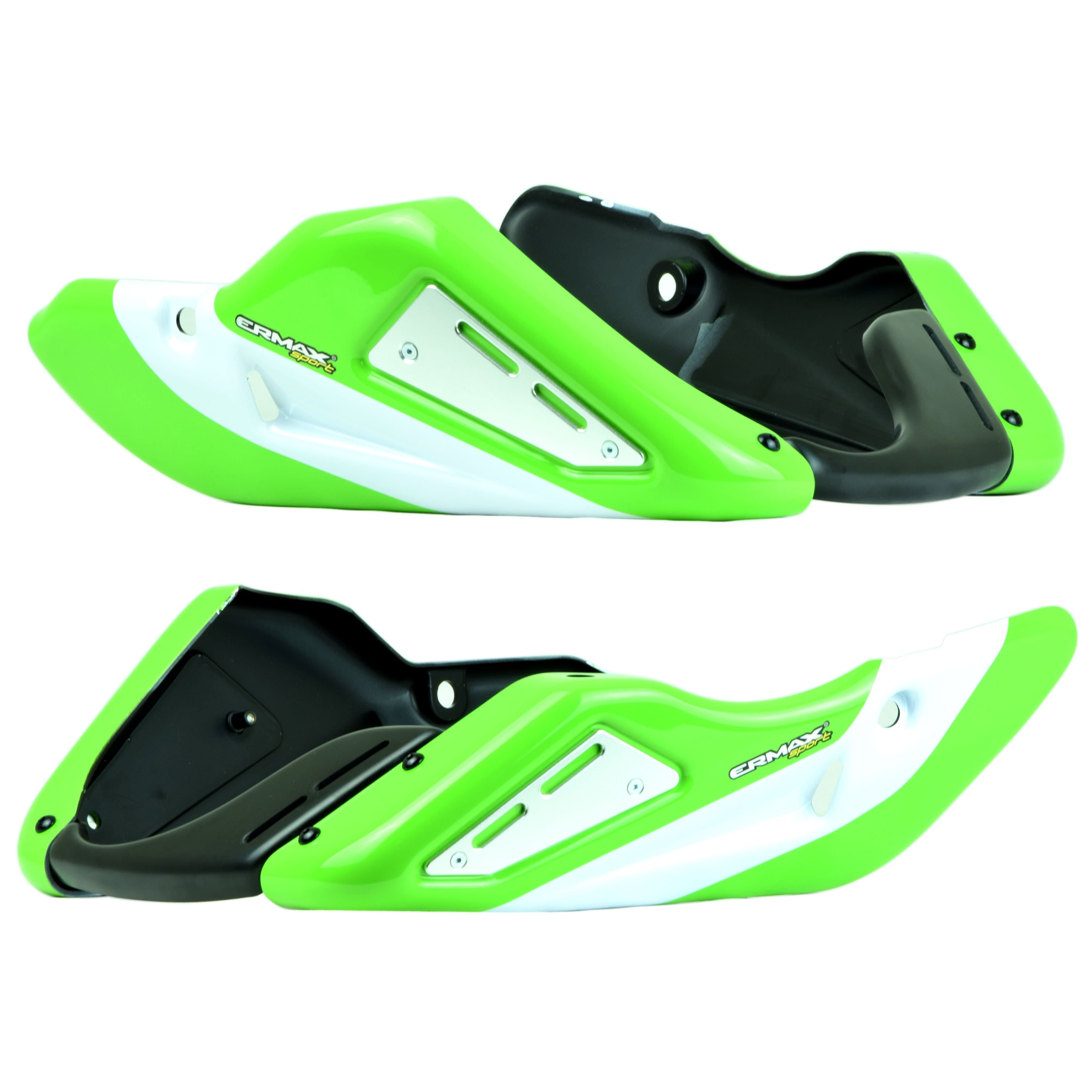 Ermax Belly Pan | Gloss Green/Metallic White (Lime Green/Pearl Stardust White) | Kawasaki Z 900 RS 2017>Current - Shop name