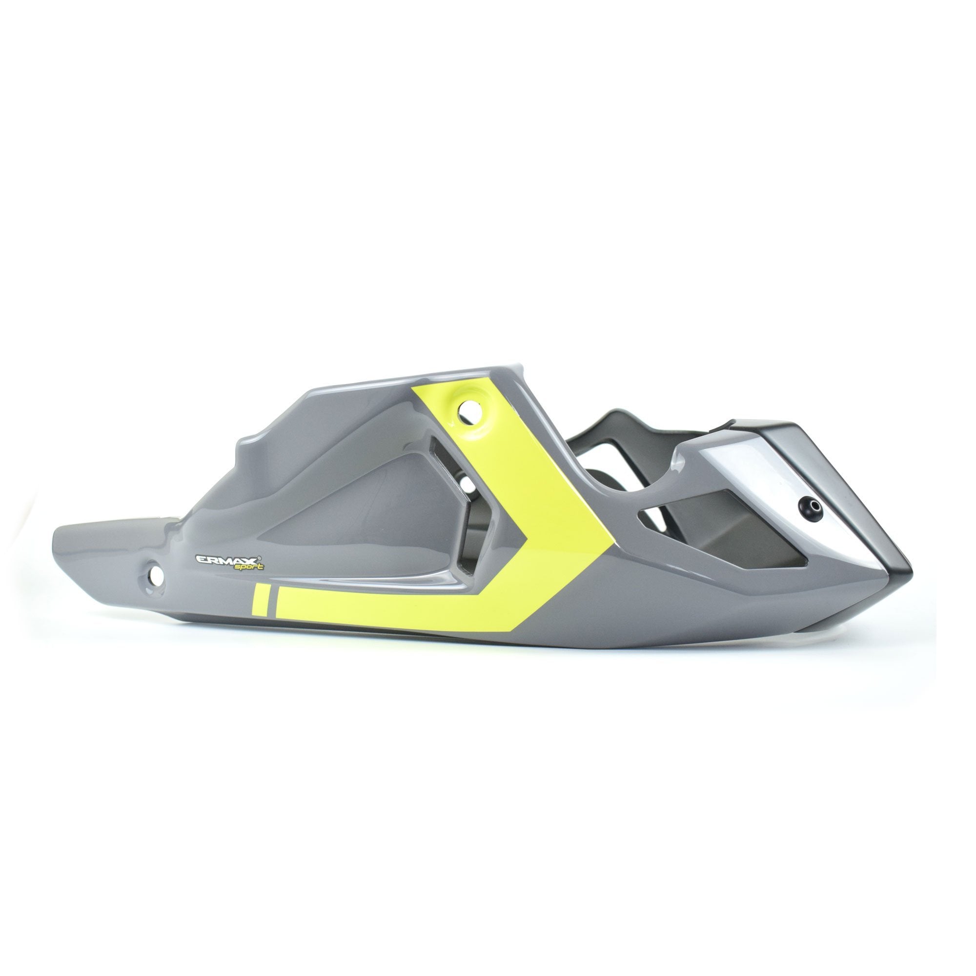 Ermax Belly Pan | Gloss Grey/Gloss Yellow (Nimbus Grey/Night Fluo Yellow) | Yamaha MT-07 2016>2017 - Shop name