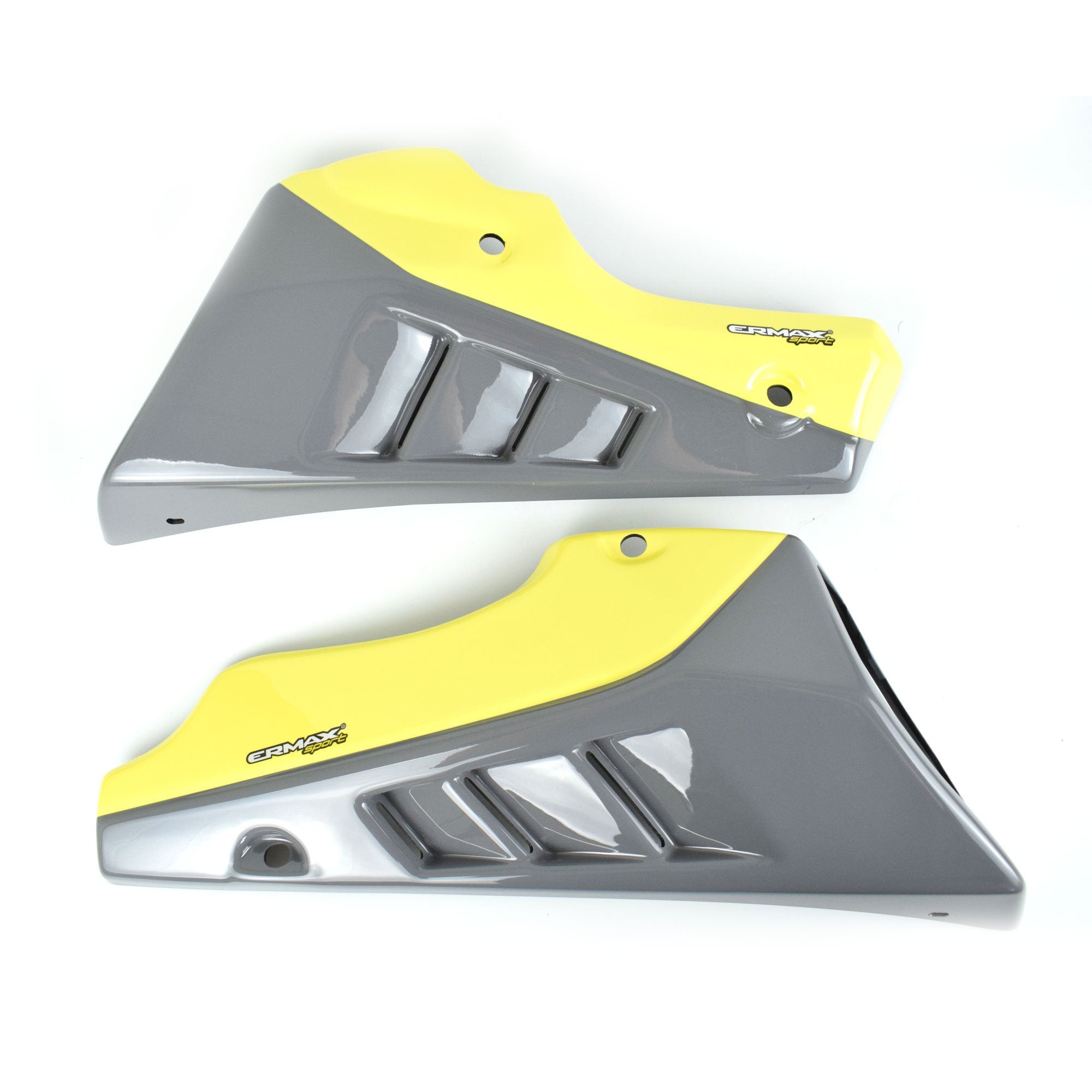 Ermax Belly Pan | Gloss Grey/Gloss Yellow (Nimbus Grey/Night Fluo Yellow) | Yamaha MT-10 2016>2017 - Shop name