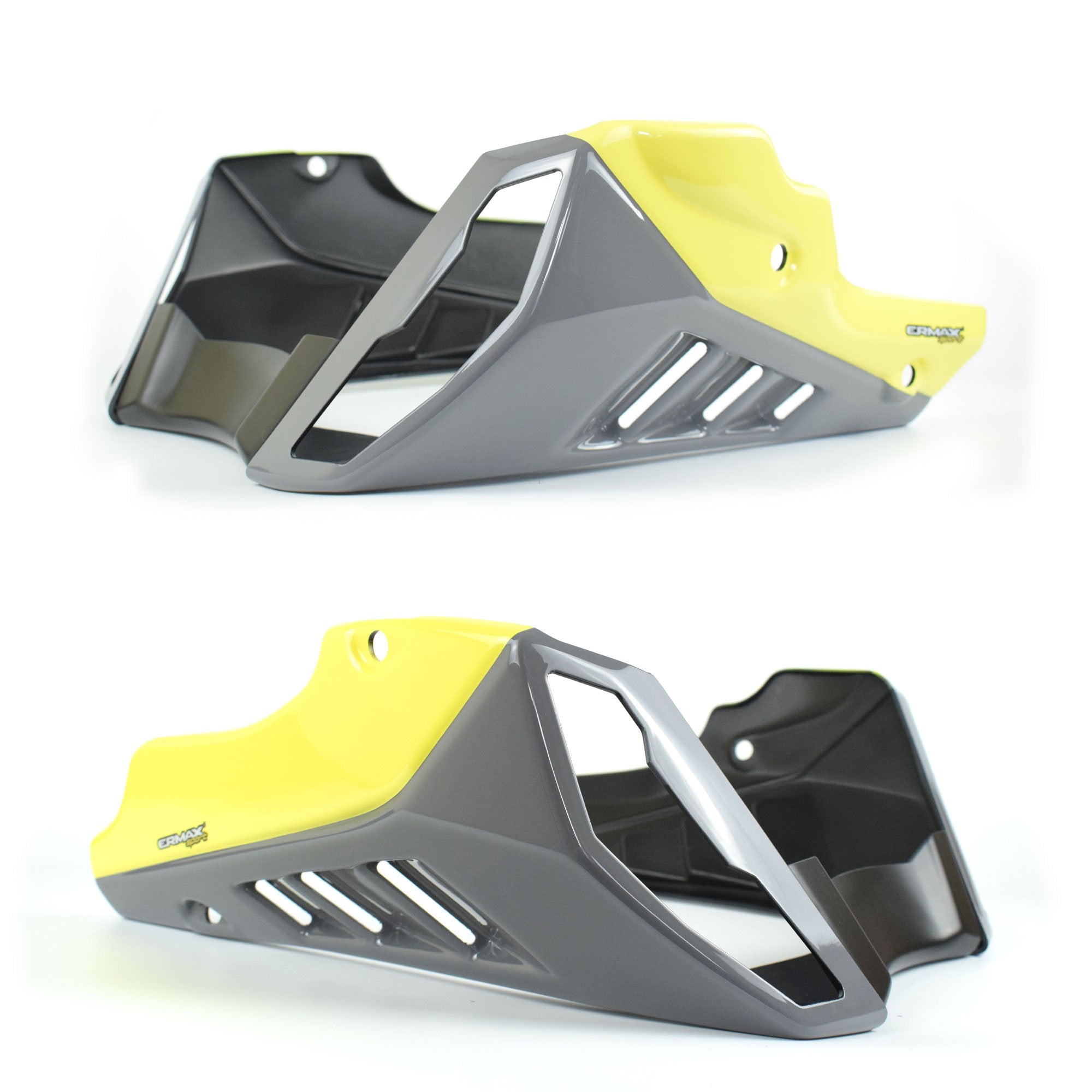 Ermax Belly Pan | Gloss Grey/Gloss Yellow (Nimbus Grey/Night Fluo Yellow) | Yamaha MT-10 2016>2017 - Shop name