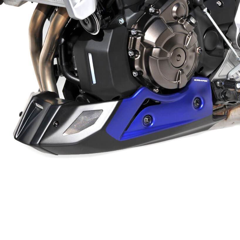 Ermax Belly Pan | Matte Blue/Matte Black (Race Blu/Blackmax) | Yamaha MT-07 2014>2016 - Shop name