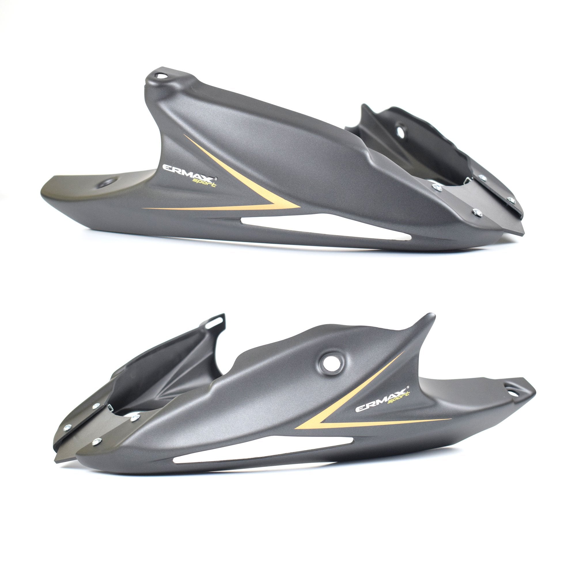 Ermax Belly Pan | Matte Grey/Gold (Matte Cynos Grey) | Honda CB 1000 R 2012>2014 - Shop name
