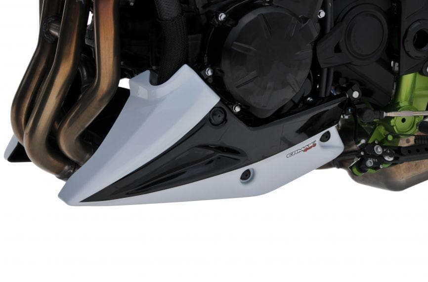 Ermax Belly Pan | Met White/Met Black (Pearl Blizzard White/Metallic Spark Black) | Kawasaki Z 900 2020>2024 - Shop name