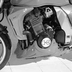 Ermax Belly Pan | Metallic Black Grey Flake (Spark Black) | Kawasaki Z 1000 2004>2006 - Shop name