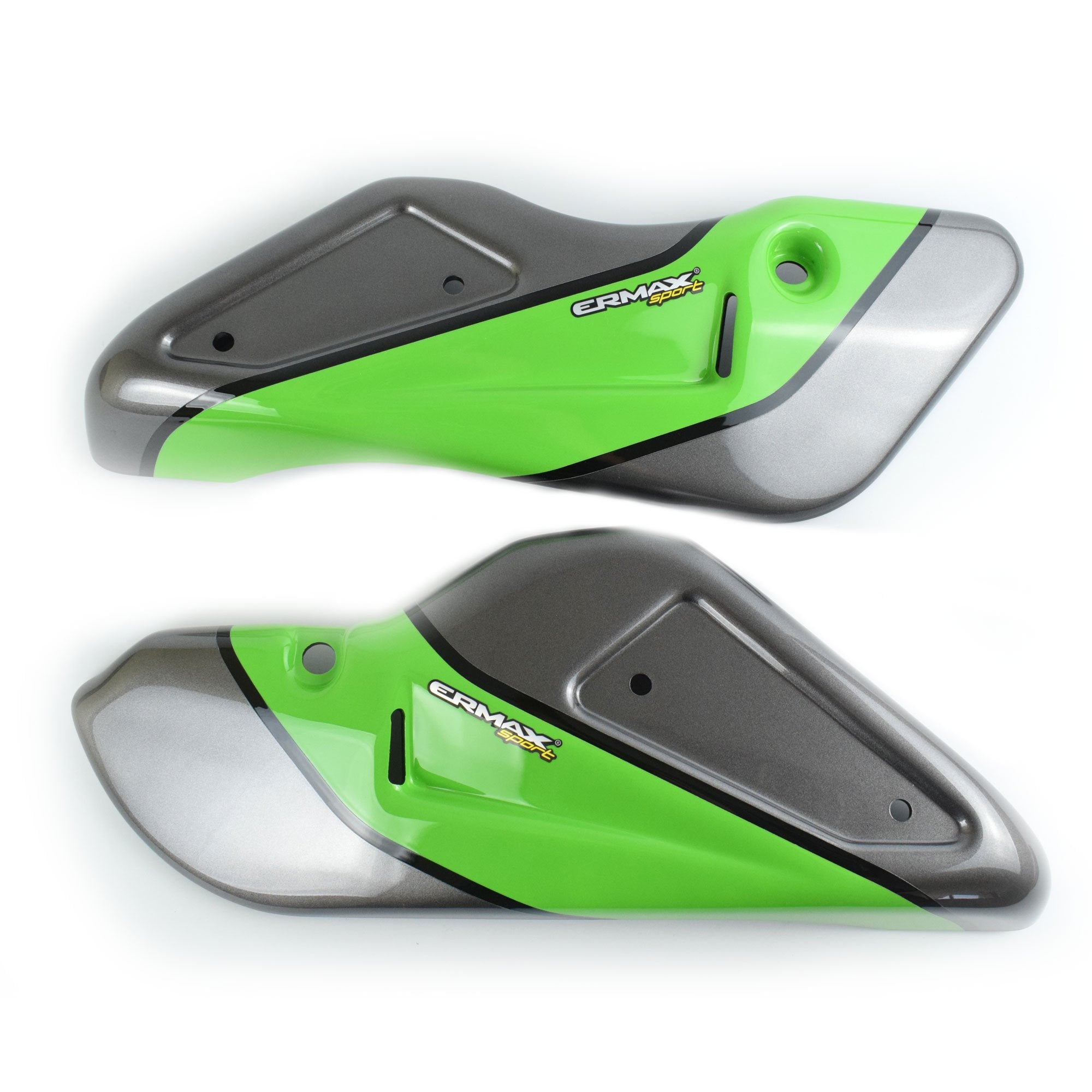 Ermax Belly Pan | Metallic Graphite Grey/Vintage Lime Green/Ebony | Kawasaki Z 900 RS 2017>Current - Shop name