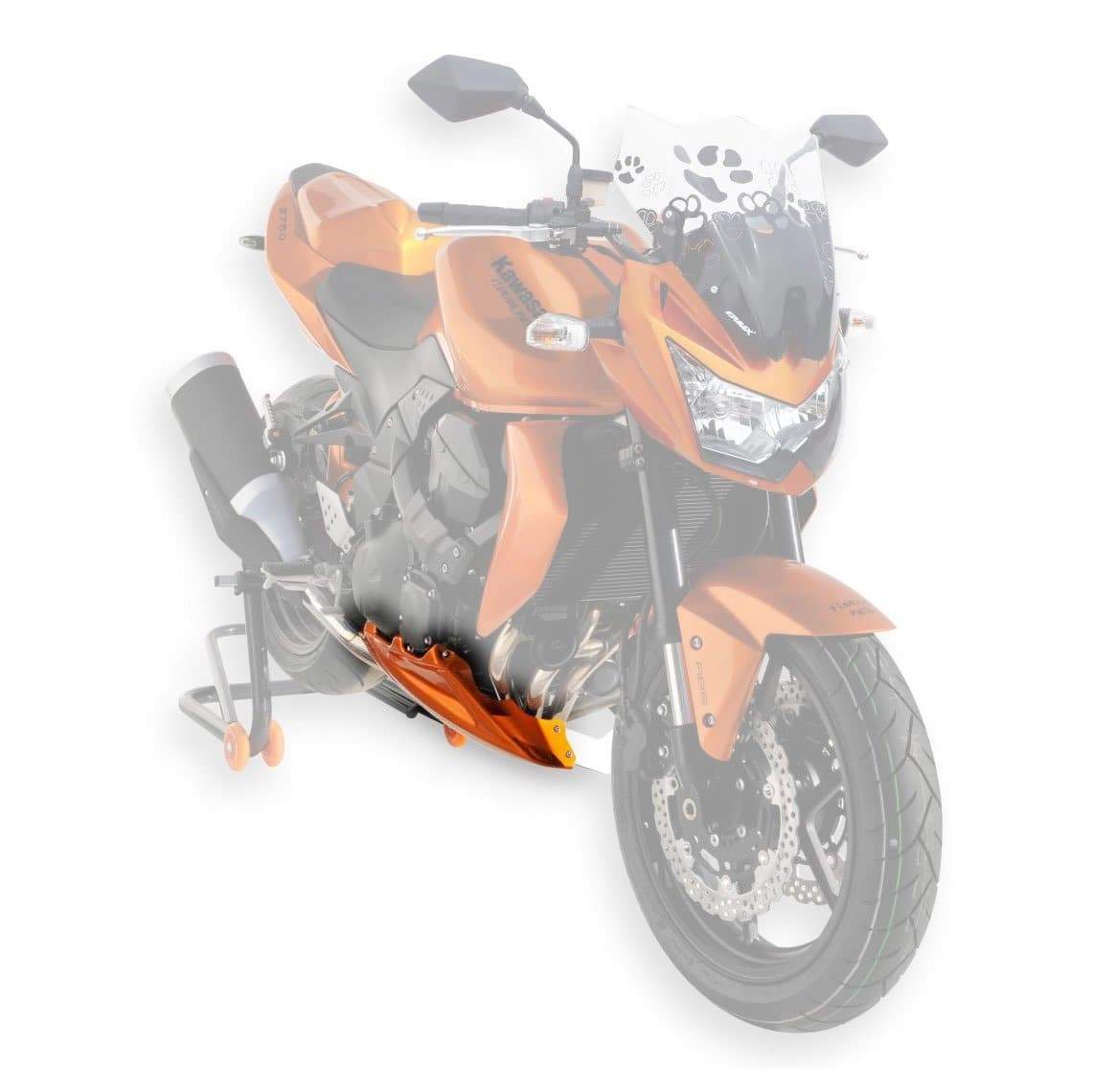 Ermax Belly Pan | Metallic Orange (Candy Sparkling Orange) | Kawasaki Z 750 2010>2010 - Shop name