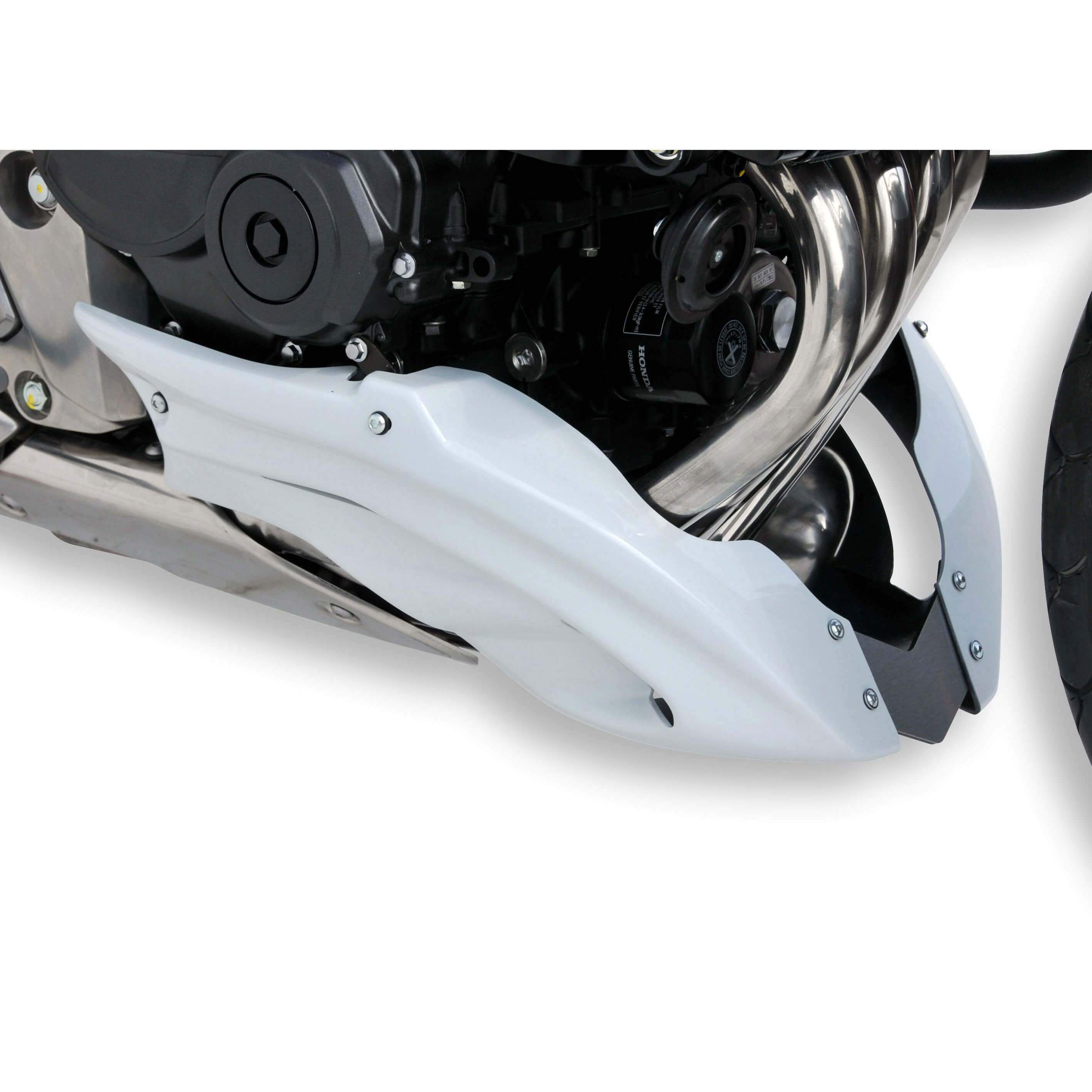 Ermax Belly Pan | Metallic White (Pearl Cool White) | Honda CB 600 F Hornet 2011>2012 - Shop name