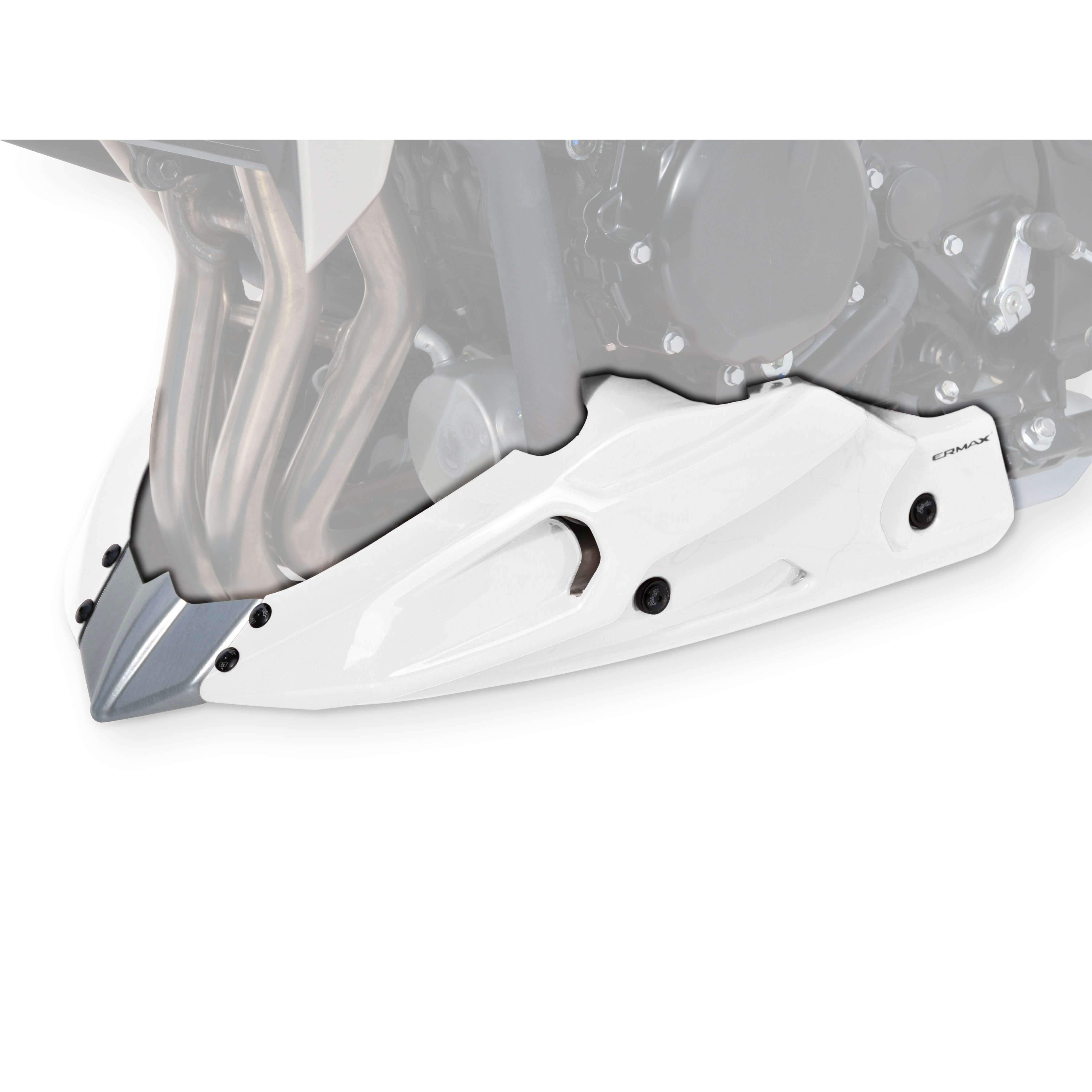 Ermax Belly Pan | Metallic White (Pearl Glacier White) | Suzuki GSR 750 2011>2016 - Shop name