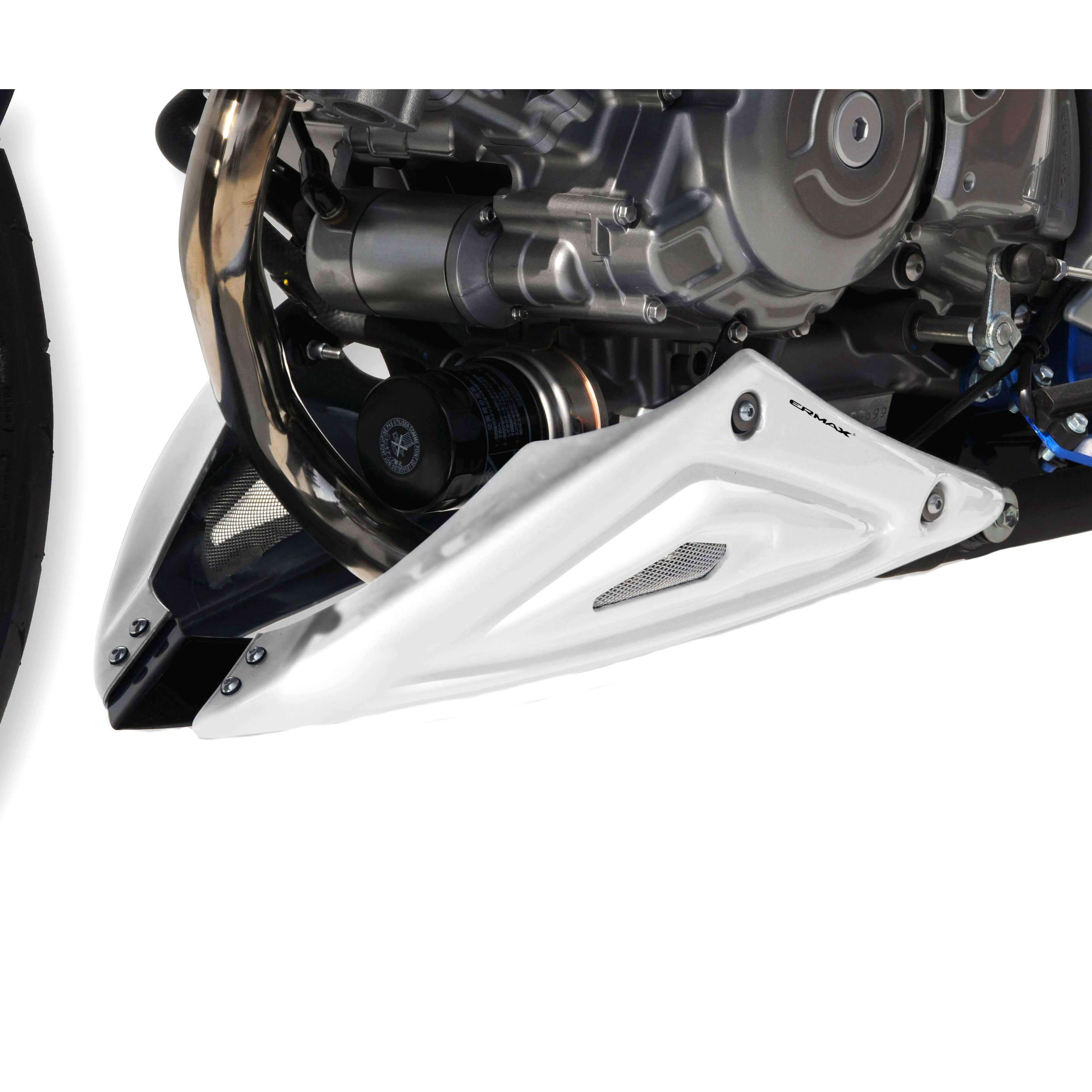 Ermax Belly Pan | Metallic White (Pearl Still White) | Suzuki SFV 650 Gladius 2009>2012 - Shop name