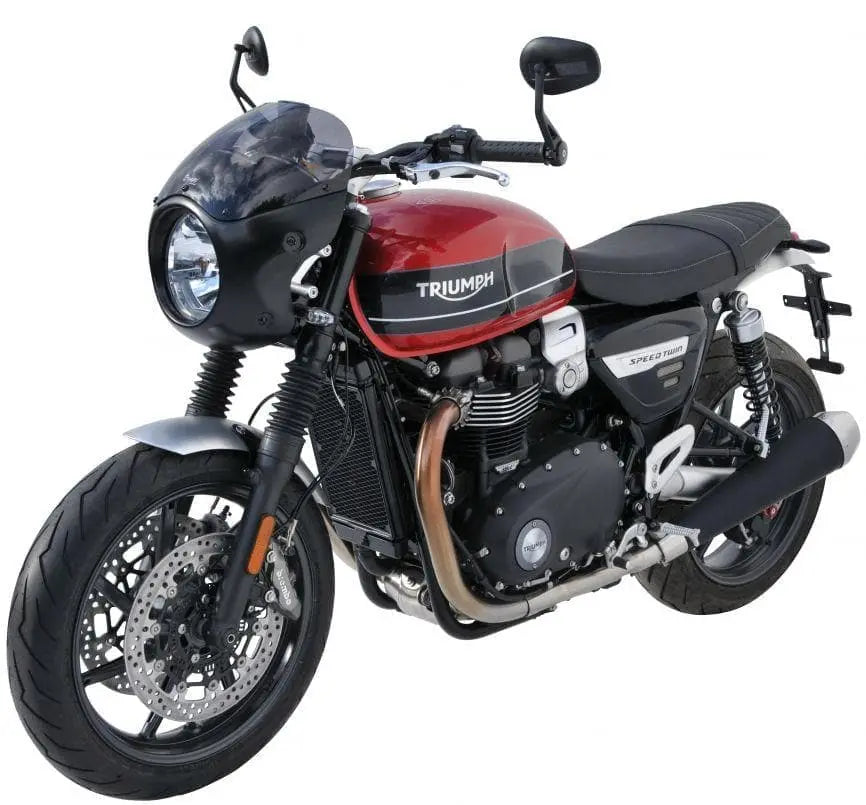 Ermax Cafe Racer Screen | Satin Black | Triumph Speed Twin 1200 2019>2024 - Shop name