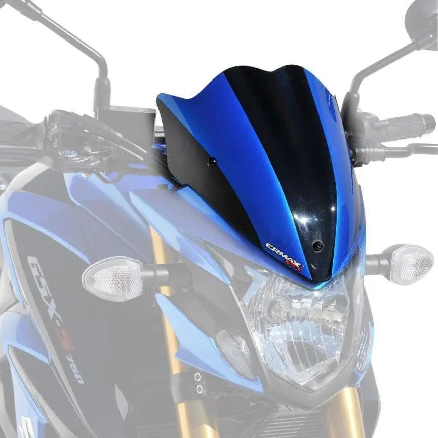Ermax Fly Screen | Metallic Black/Metallic Blue/Metallic Matte Black (Sparkle Black/Triton Blue) | Suzuki GSX-S 750 2017>2021 - Shop name