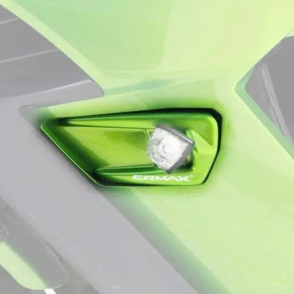 Ermax Grab Rail Cover Kit | Metallic Green (Candy Lime Green) | Kawasaki Ninja 1000 2011>2016 - Shop name