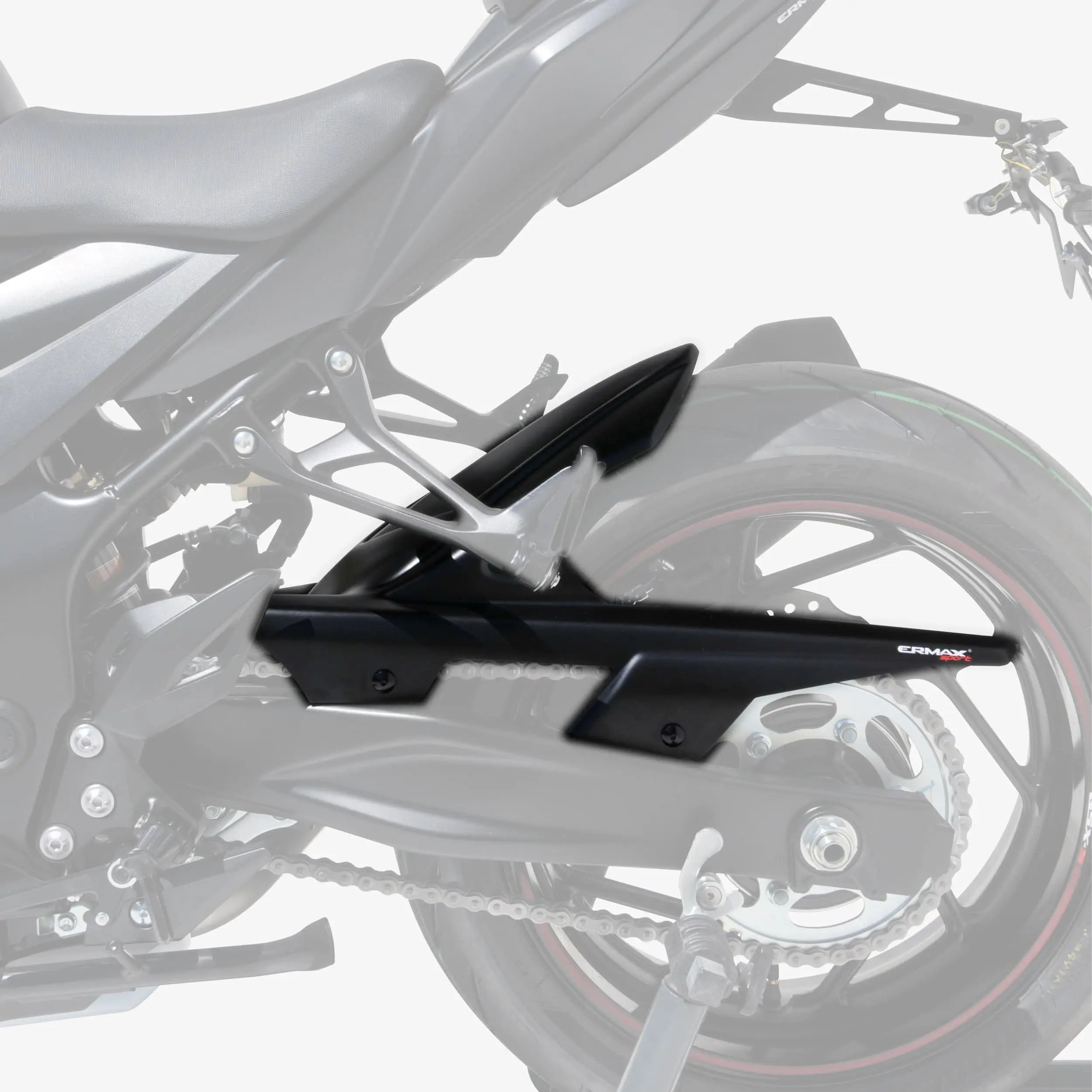 Ermax Hugger | Gloss Black (Glass Sparkle Black) | Suzuki GSX-S 750 2017>2021 - Shop name