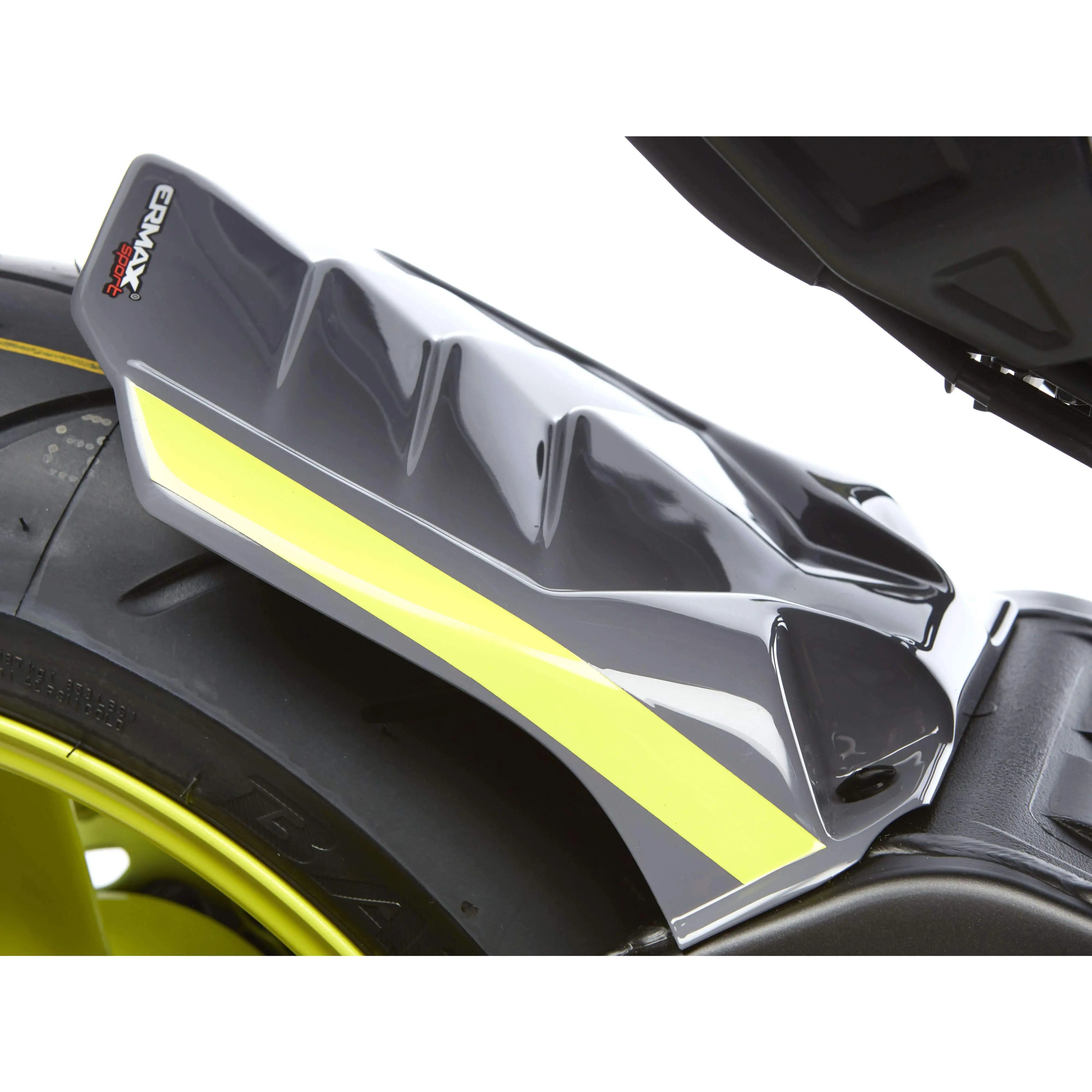 Ermax Hugger | Gloss Grey/Yellow (Nimbus Grey/Fluo Yellow) | Yamaha MT-10 2016>2017 - Shop name