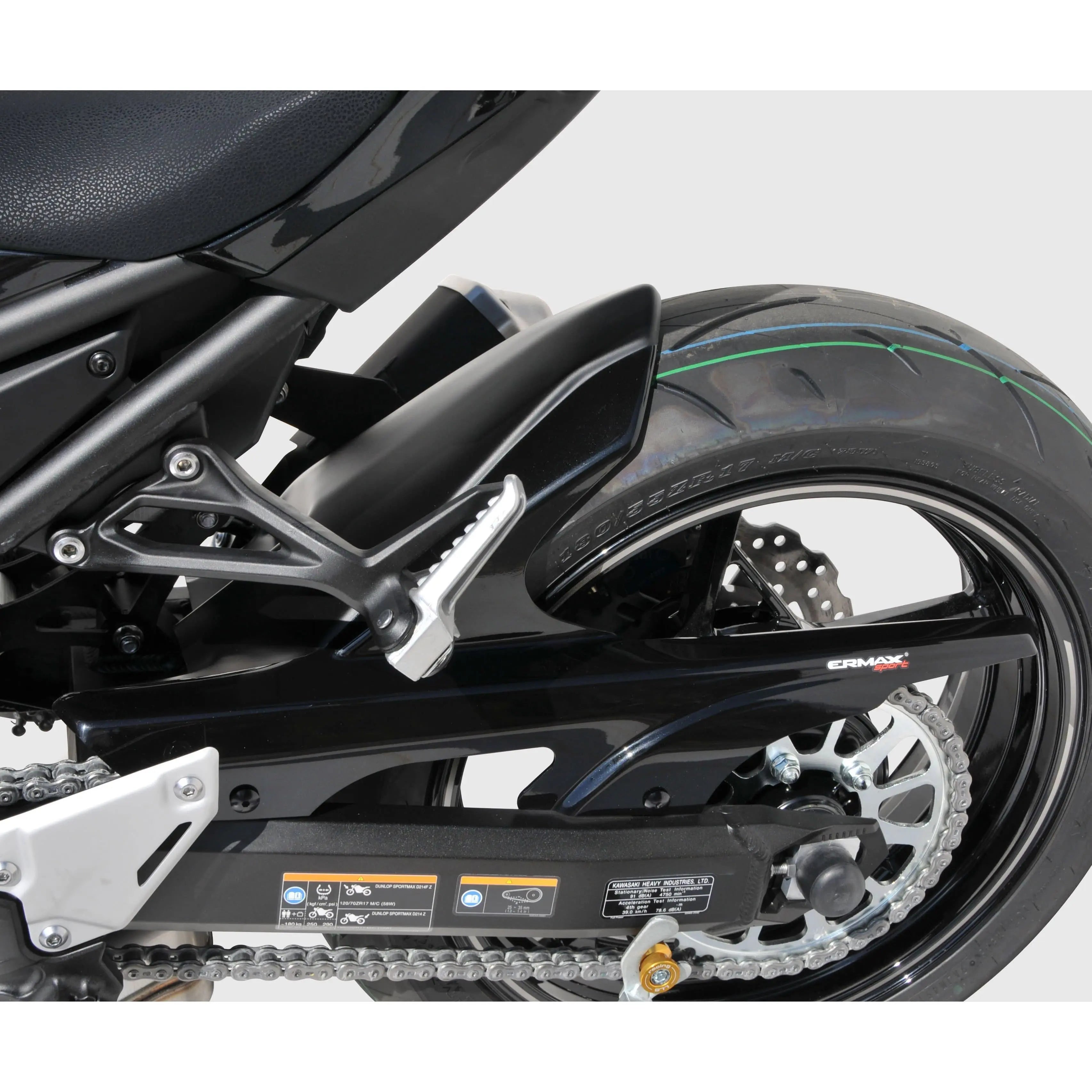 Ermax Hugger | Matte Metallic Black (Matte Metallic Spark Black) | Kawasaki Z 900 2017>Current - Shop name