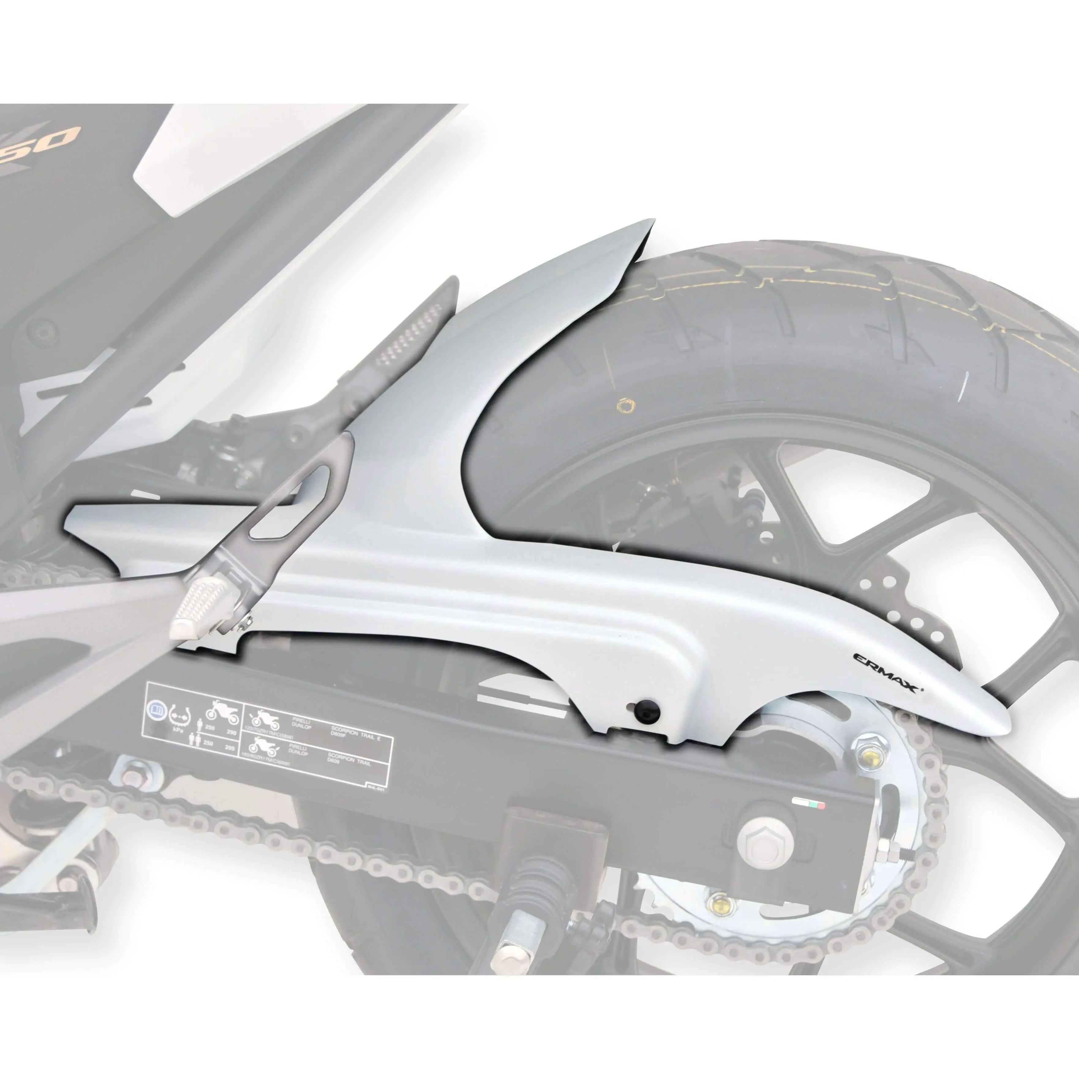 Ermax Hugger | Matte White (Matte Pearl Glare White) | Honda NC 750 S 2014>2015 - Shop name