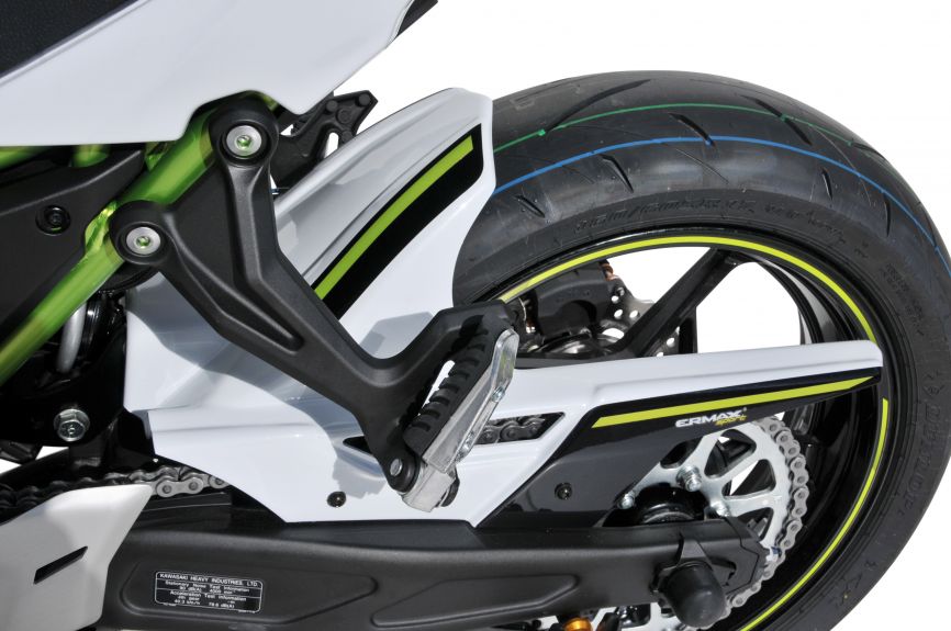 Ermax Hugger | Met White/Met Black/Met Green (Pearl Blizzard/Spark Black/Candy Lime) | Kawasaki Z 650 2020>Current - Shop name