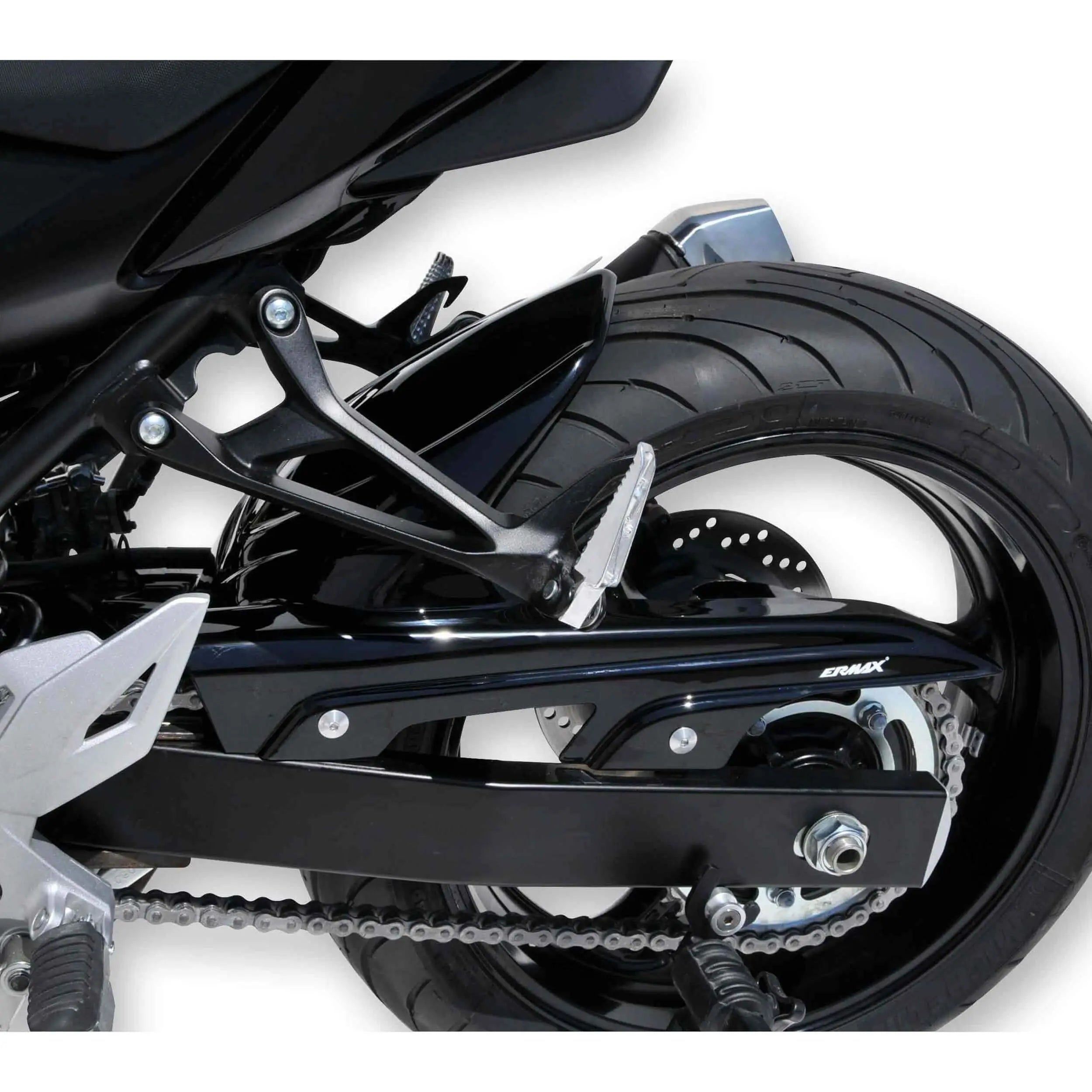 Ermax Hugger | Metallic Black (Glass Sparkle Black) | Suzuki GSR 750 2011>2013 - Shop name