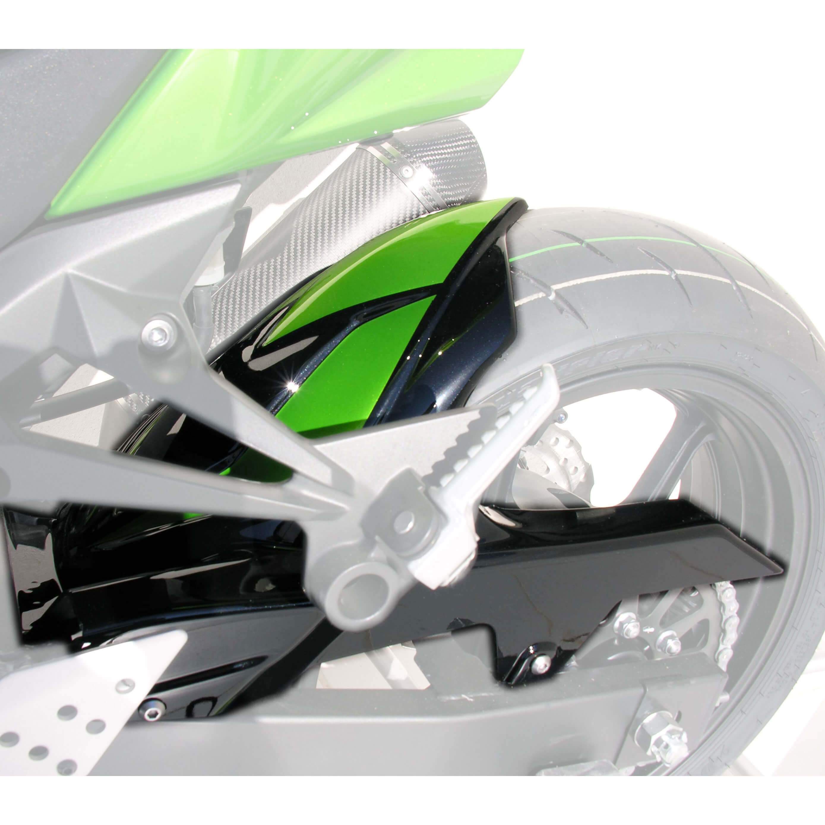 Ermax Hugger | Metallic Black and Metallic Green (Metallic Lime Green/Diablo Black) | Kawasaki Z 750 2007>2012 - Shop name