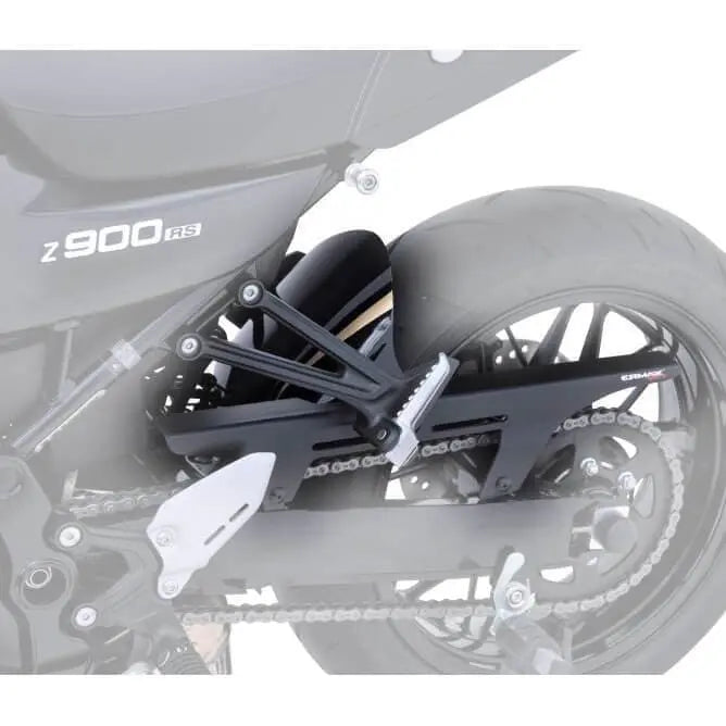 Ermax Hugger | Metallic Black with Colour Coded Decals (Metallic Spark Black) | Kawasaki Z 900 RS 2017>Current - Shop name