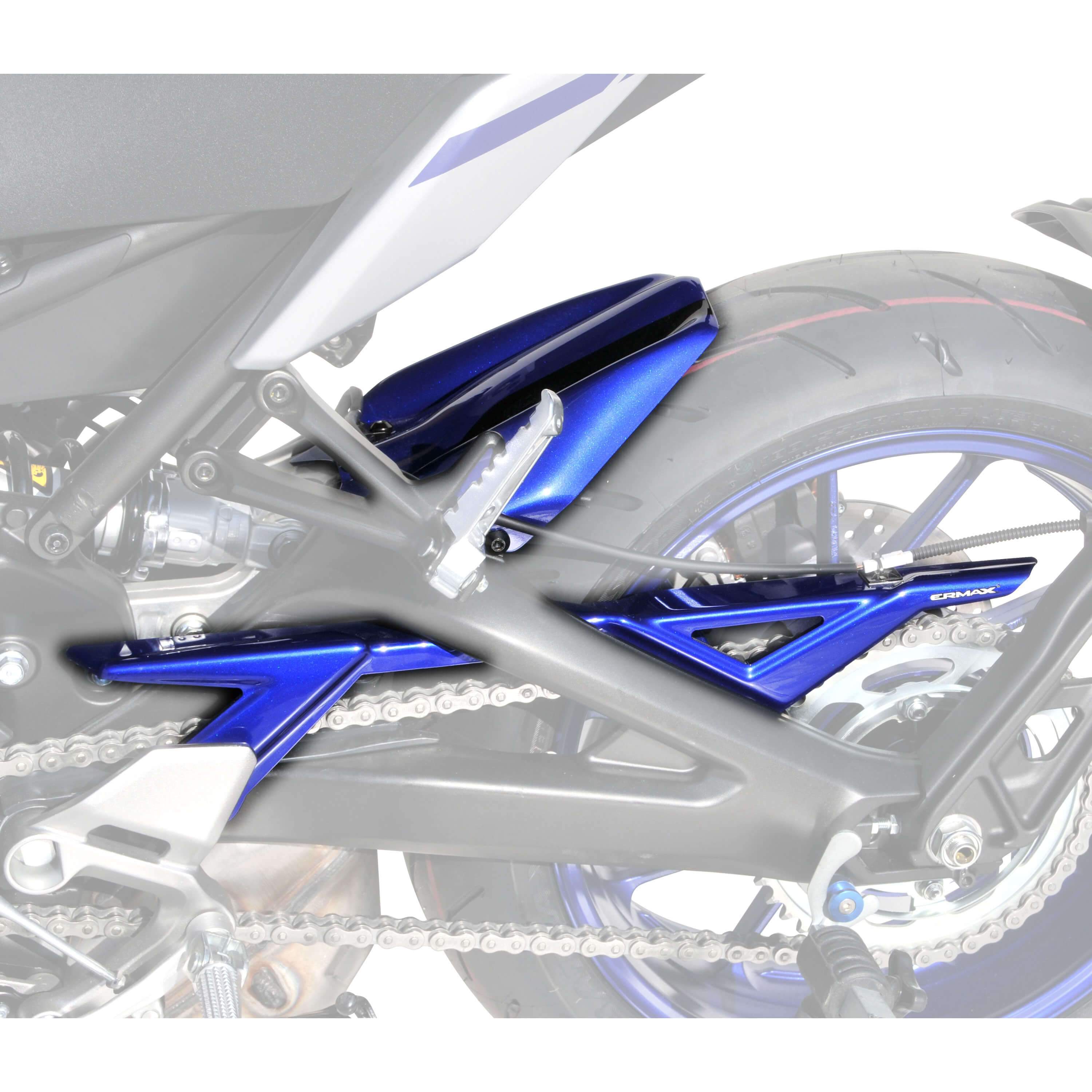 Ermax Hugger | Metallic Blue/Metallic Black (Yamaha Blue/Brilliant Black) | Yamaha MT-09 2017>2020 - Shop name